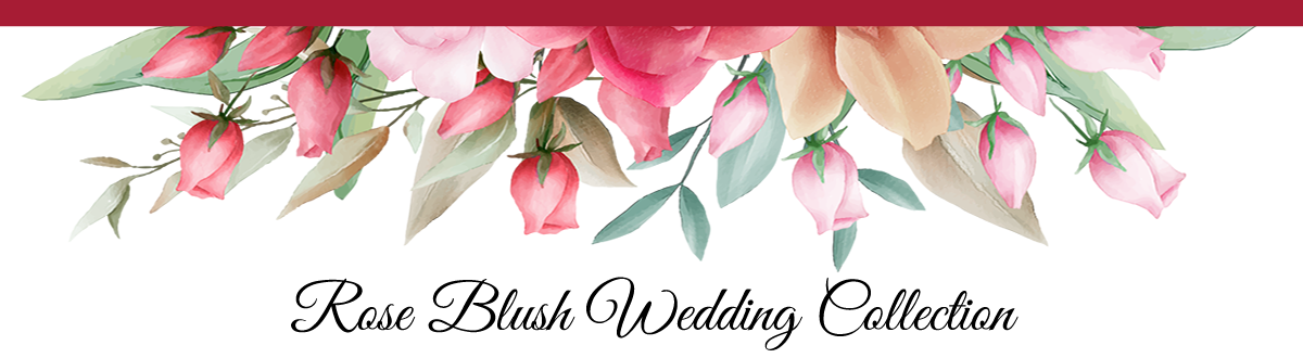 Red and Pink Rose Blush Jewish Wedding Invitations, Cards, Decorations, Gifts, Ideas and more