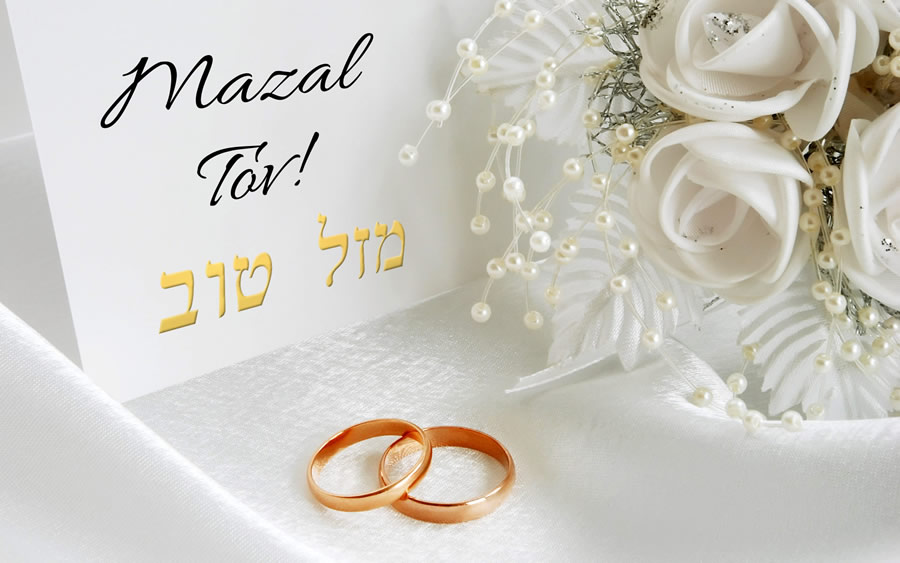 Mazel Tov Mazal Tov on your Wedding!  Find Cards of Congratulations here!